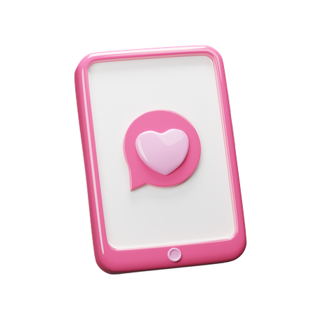 Valentine Phone  3D Icon
