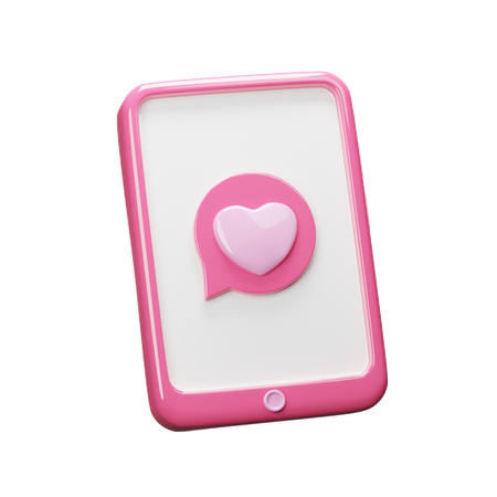 Valentine Phone  3D Icon