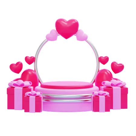 Valentine Podium  3D Icon