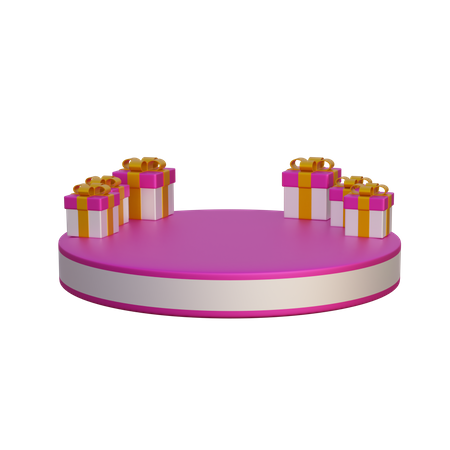 Valentine Podium  3D Icon