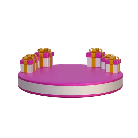 Valentine Podium  3D Icon