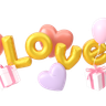 graphics of valentine lettering