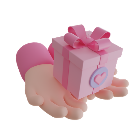 Valentine Present  3D Icon