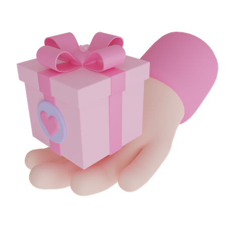 Valentine Present  3D Icon