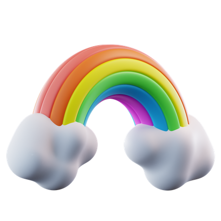 Valentine Rainbow  3D Icon