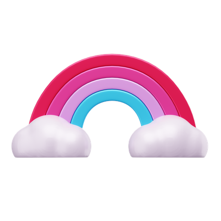 Valentine Rainbow  3D Icon