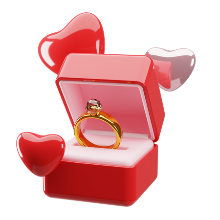 Valentine Ring  3D Icon