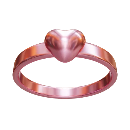 Valentine Ring 3D Icon