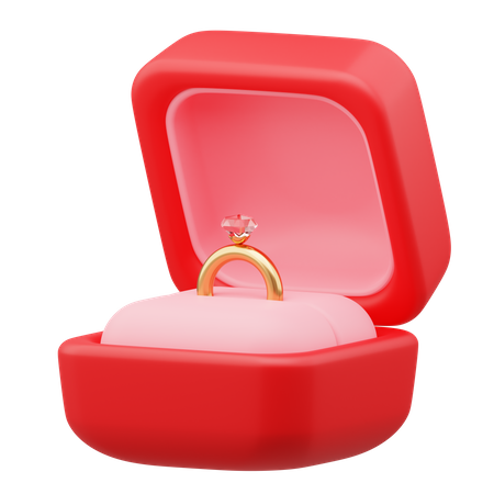 Valentine Ring Box  3D Icon