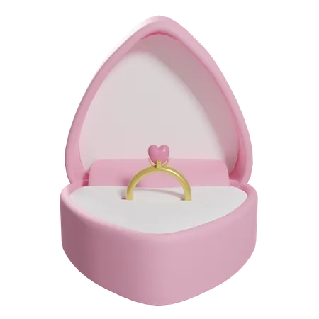 Valentine Ring Box  3D Icon