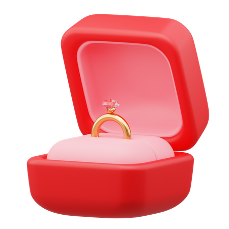 Valentine Ring Box  3D Icon