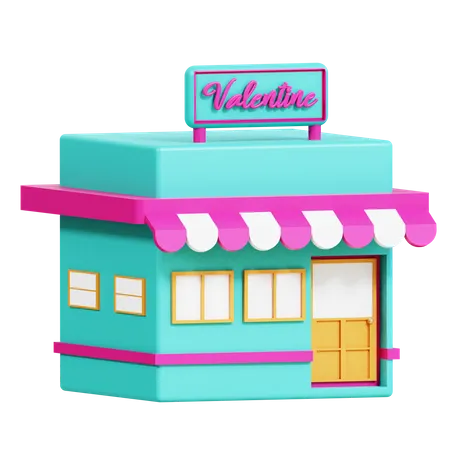 Valentine Shop  3D Icon