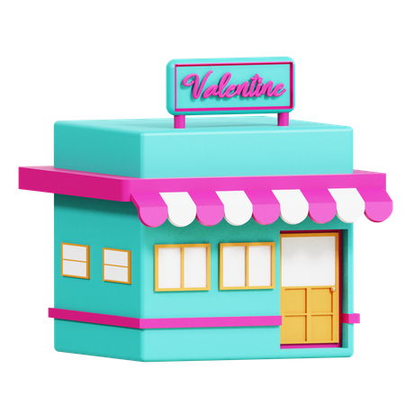 Valentine Shop  3D Icon