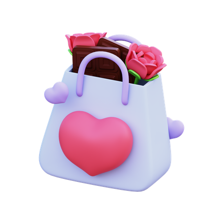 발렌타인 쇼핑  3D Icon