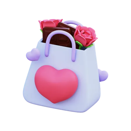 Valentine Shopping  3D Icon