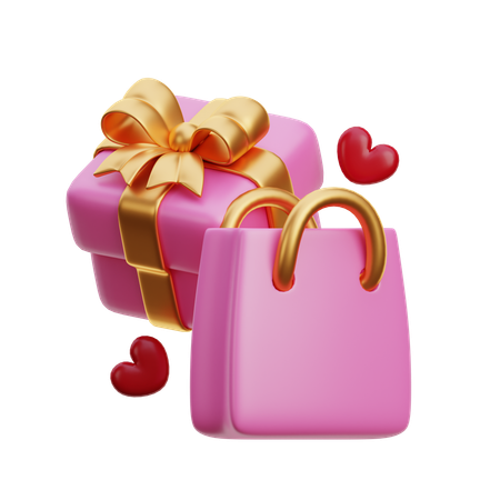 Valentine Shopping  3D Icon