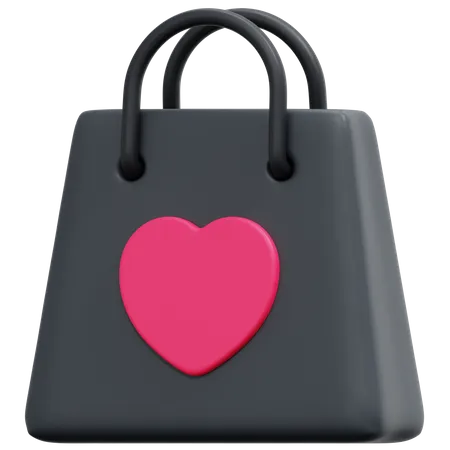 Valentine Shopping 3D Icon