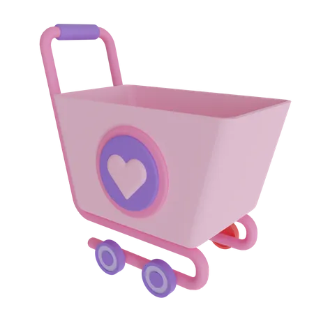 Shopping Cart Illustration 3D Icon
