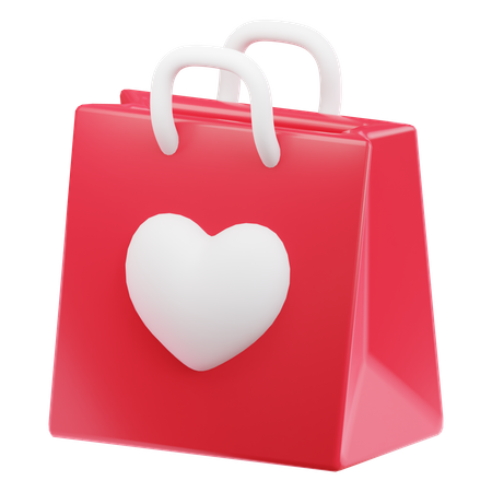 Valentine Shopping 3D Icon