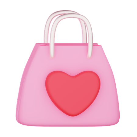 Valentine Shopping Bag  3D Icon