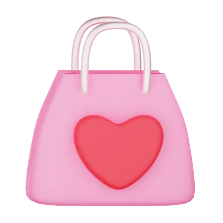 Valentine Shopping Bag  3D Icon