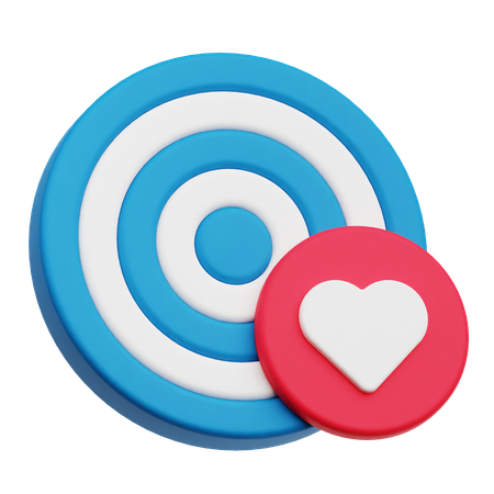 Cible de la Saint-Valentin  3D Icon