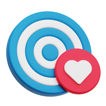 Cible de la Saint-Valentin  3D Icon