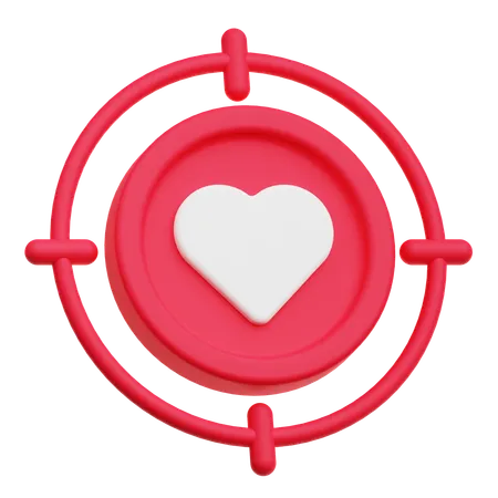 Cible de la Saint-Valentin  3D Icon