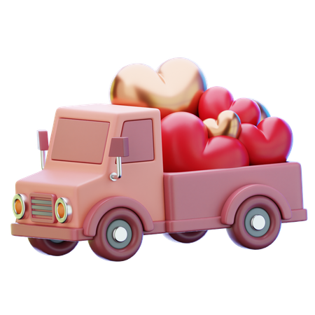 Valentine Truck  3D Icon