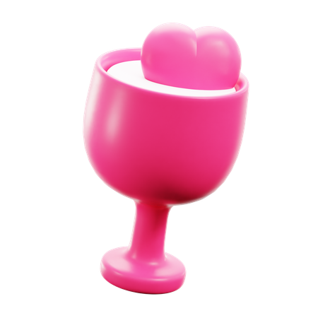 Valentine Wine  3D Icon