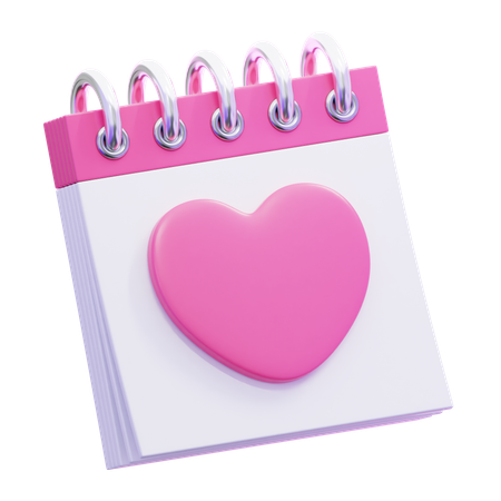 Valentines Day Calendar  3D Icon