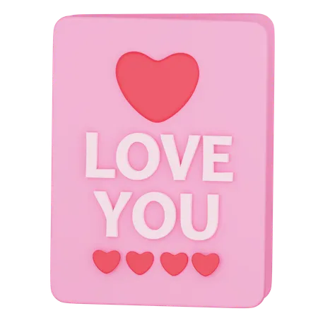 Valentines Day Card  3D Icon