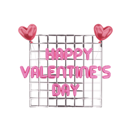 Valentine's day decoration  3D Illustration