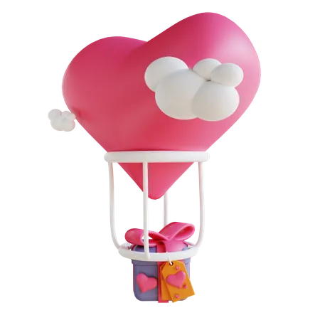 Valentines day gift  3D Illustration