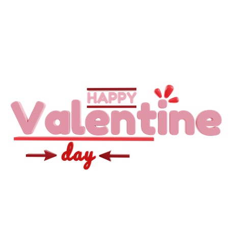 Valentines Day Greeting  3D Icon