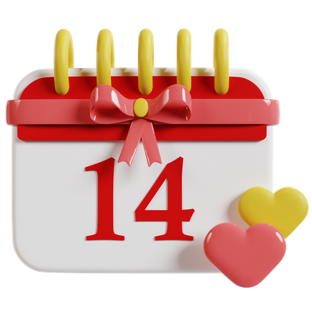 Valentines Day Reminder  3D Icon