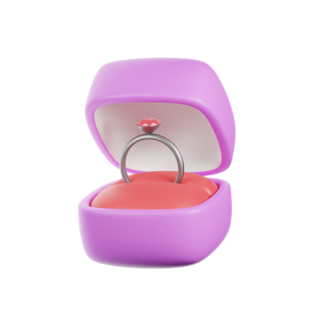 Valentines Day Ring  3D Icon