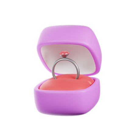 Valentines Day Ring 3D Icon