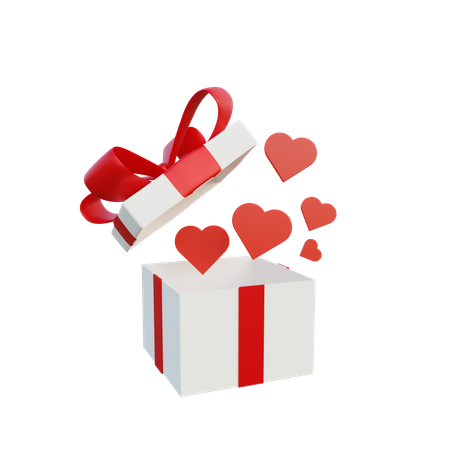 Valentines gift  3D Illustration