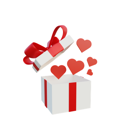 Valentines gift 3D Illustration