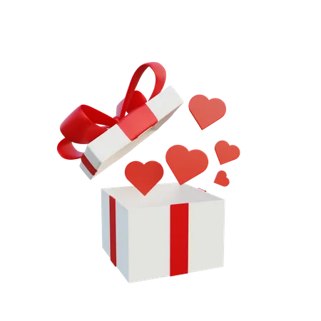 Valentines gift 3D Illustration