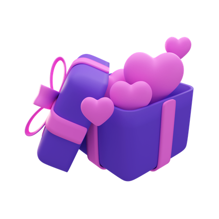 Valentines Gift 3D Illustration