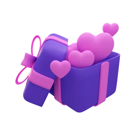 Valentines Gift 3D Illustration