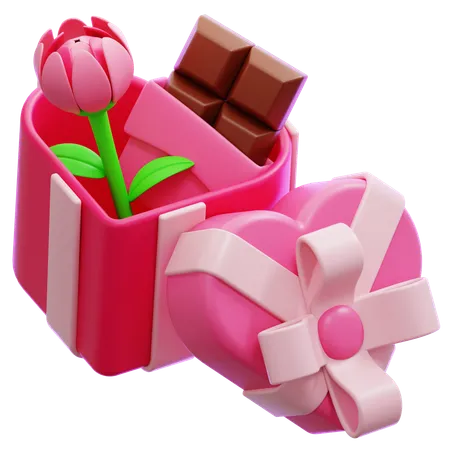 Valentine's Gift Box  3D Icon