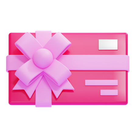 Valentine's Gift Card  3D Icon