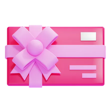 Valentine's Gift Card  3D Icon