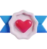 Valentine’s Heart Badge