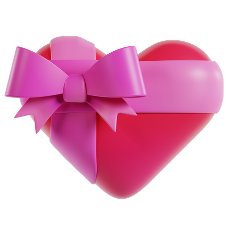 Valentine’s Heart Gift  3D Icon