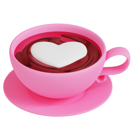 Valentine’s Hot Chocolate  3D Icon
