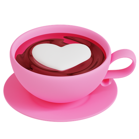 Valentine’s Hot Chocolate  3D Icon